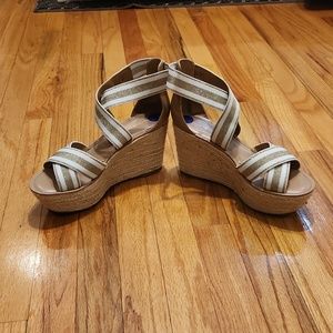 Tommy Hilfiger bamboo strappy Wedges